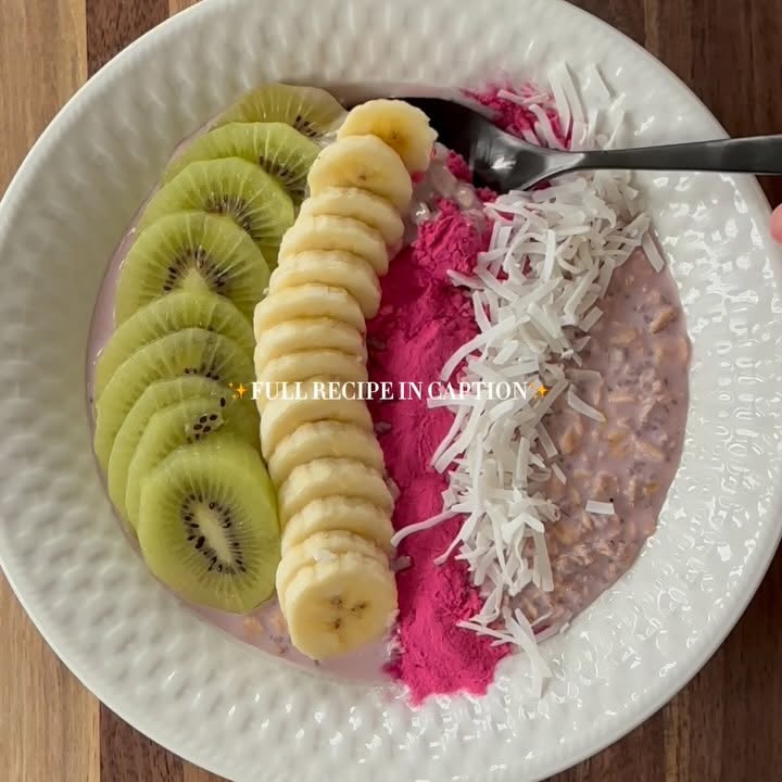 Instagram post by @saras_eats_and_sweets for Nature Restore. Caption reads: When breakfast is this pretty, you know it’s going....