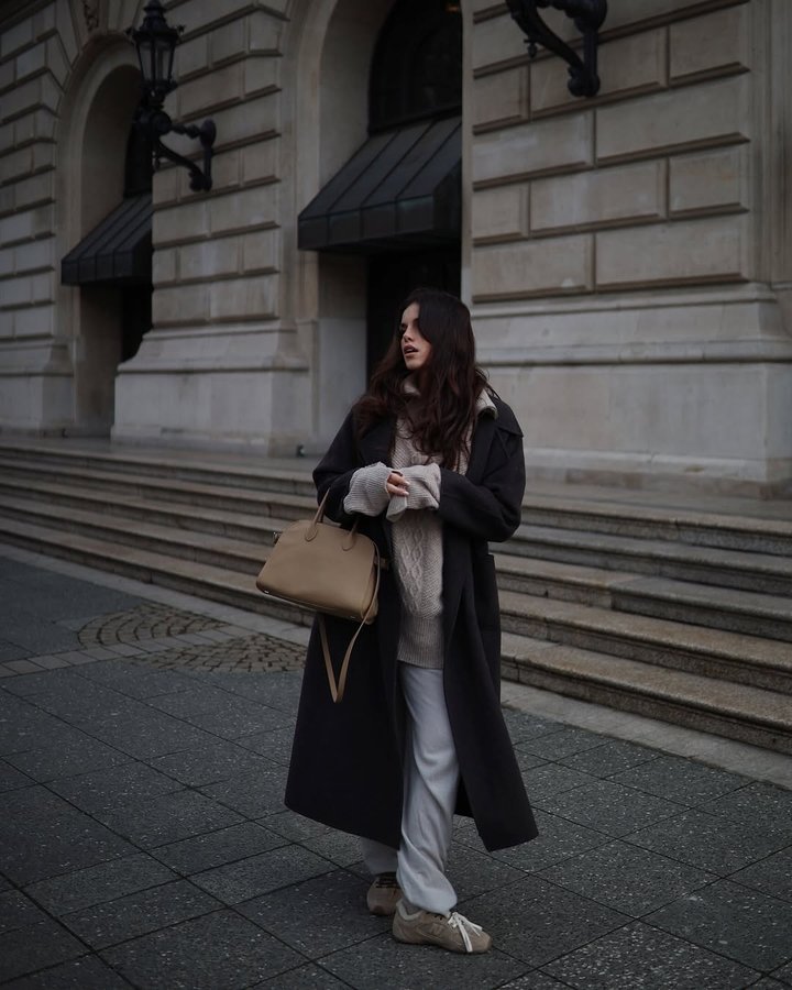 Instagram post by @clarissa__neumann for The Row. Caption reads: Ready for weekend attire only | outfit details....