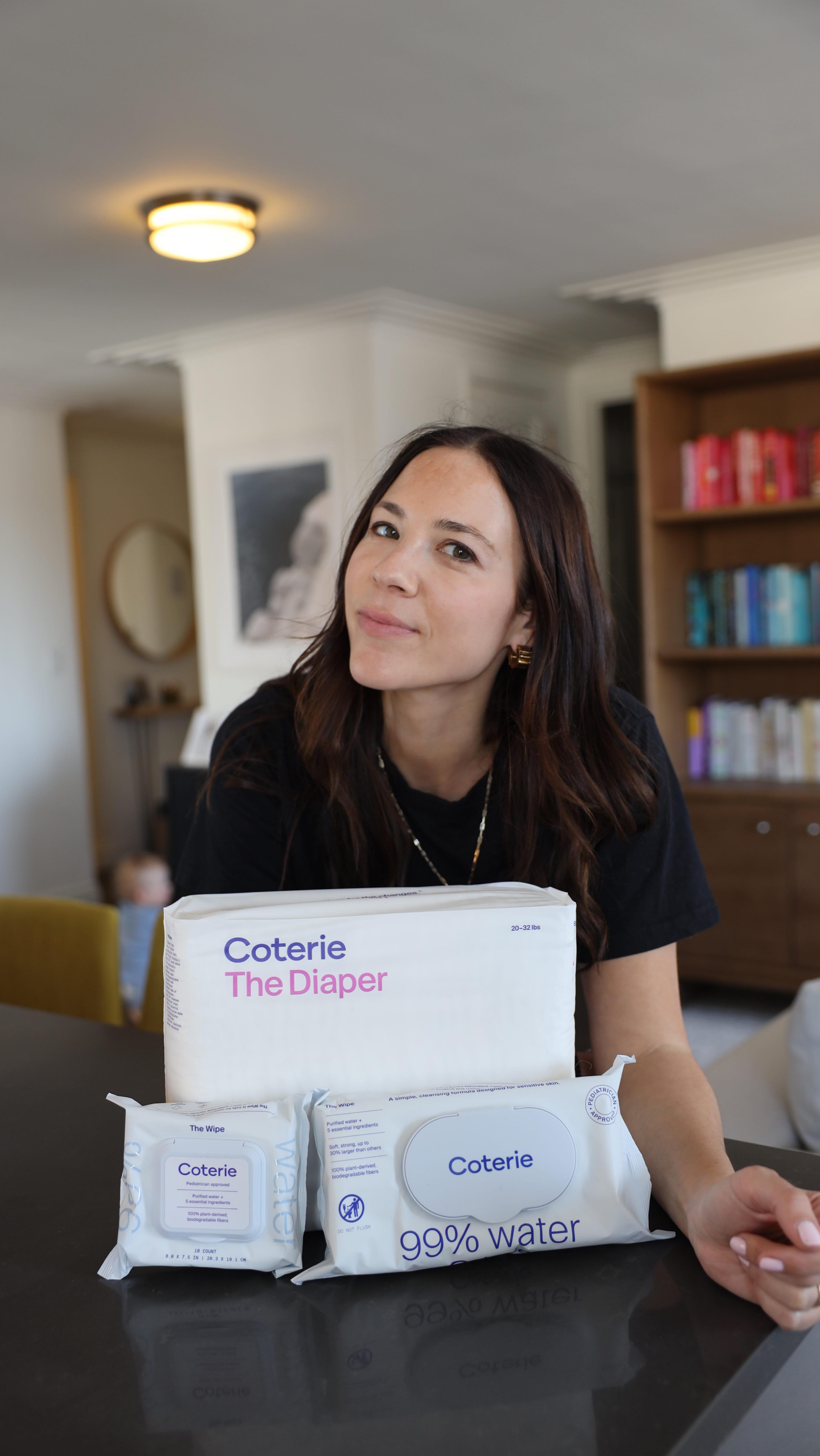 Instagram post by @lindzmetz for Coterie. Caption reads: Could not be more grateful @coterie launched a....