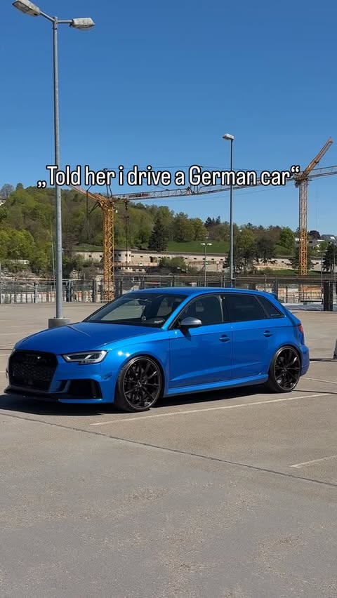 Instagram post by @audi_rs3_germany for Meguiar’s. Caption reads: Ähm?👀 • Model: @_nikifee_ @yvibestager • AUDI ABT....