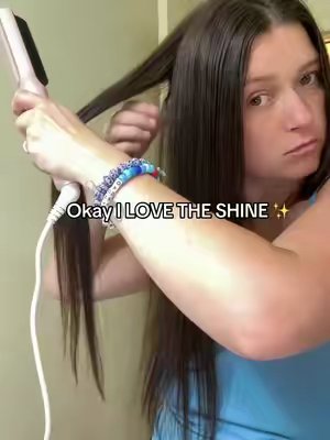 TikTok post by @boysnoiseandreallife for Mighty Life. Caption reads: [...] #straightenercurls #TikTokShop @Mighty Life.
