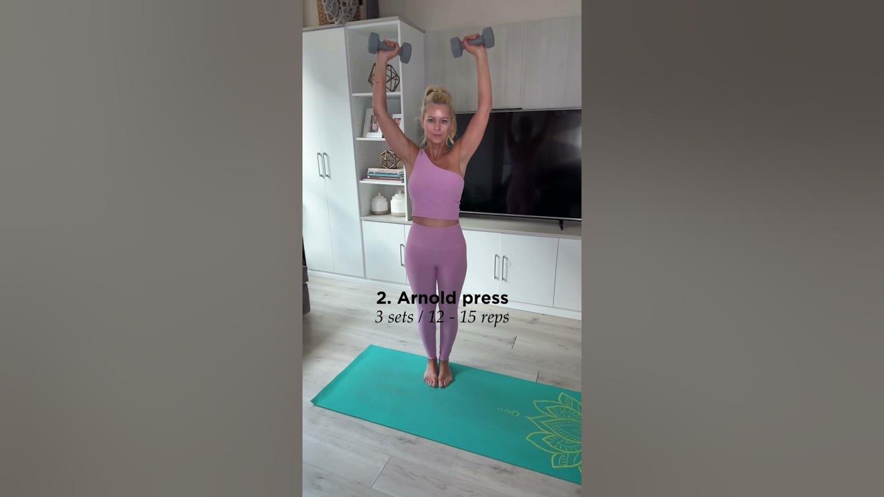 YouTube post by @RenaeOlivia for LIKEtoKNOW.it. Caption reads: Sculpt Defined Shoulders After 50 With Just 4....