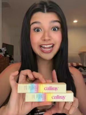 TikTok post by @saraecheagaray for caliray. Caption reads: through hell and back with these @Caliray brows 💓.