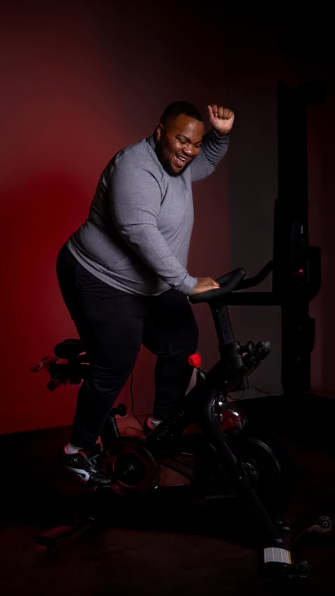 Instagram post by @franknthecity for Peloton. Caption reads: #ad I’m committed to making 2026  my strongest....