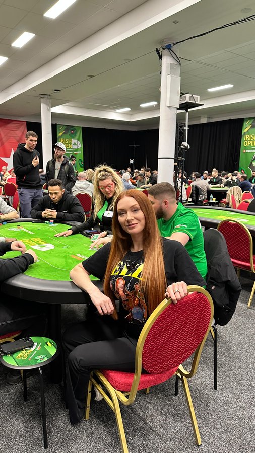 Instagram post by @elzthewitch for PokerStars. Caption reads: Dublin Vlog 🇮🇪☘️♣️ Creators Cup Final time with....