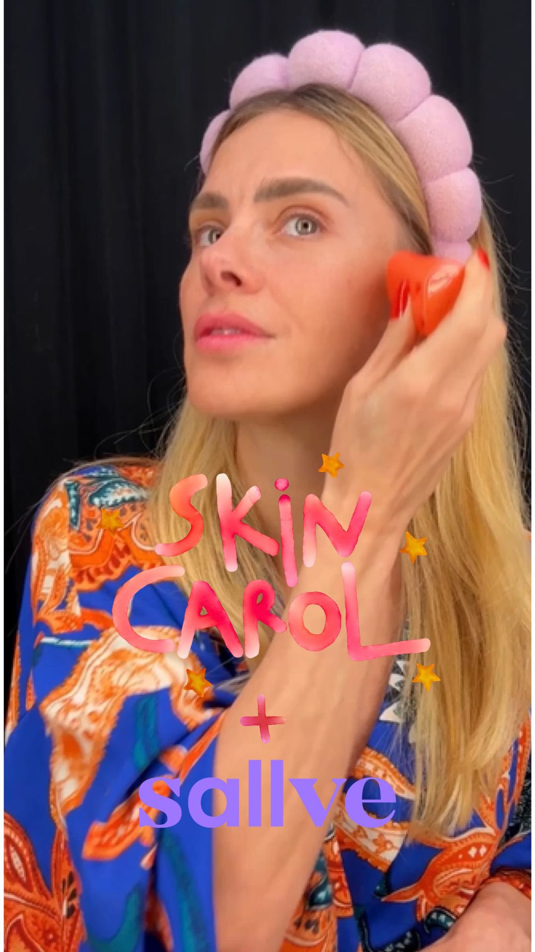 Instagram post by @loracarola for sallve. Caption reads: [...] tinha que ser com o super lançamento da....