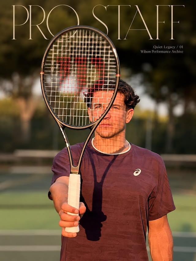 Instagram post by @samatch___ for Wilson Sporting Goods. Caption reads: Quiet legacy. Timeless feel - Wilson Pro Staff....