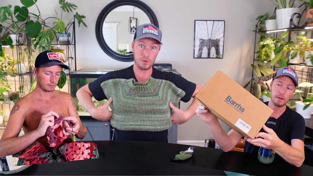 YouTube post by @URBANFARMBOYS for Barrina. Caption reads: [...] New Raglan Sweater, Meal Prep, new Barrina....