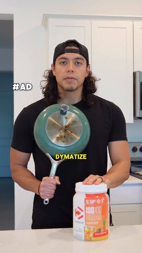 Instagram post by @coachjohnnoel for Dymatize. Caption reads: [...] through Costco. #ISO100ClearNewUpgrade....