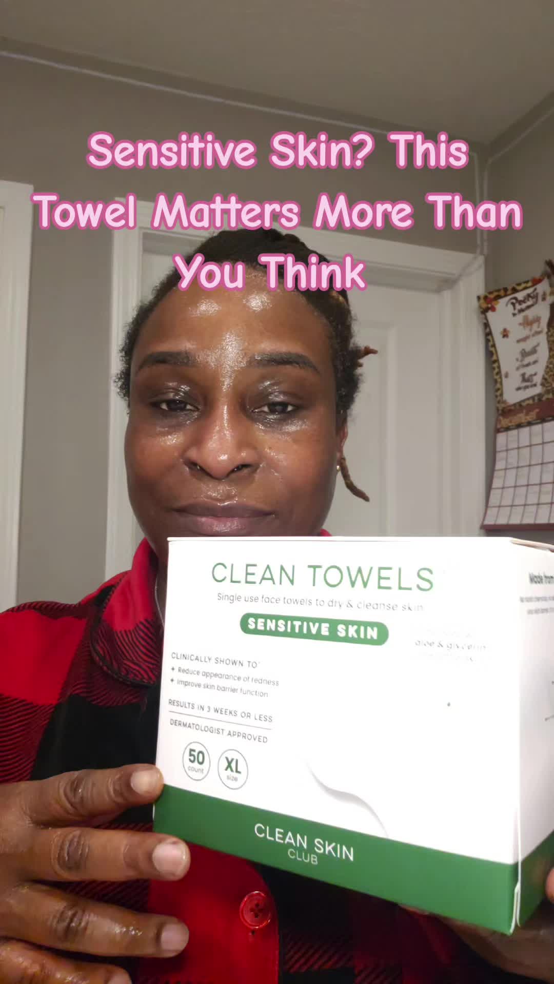 TikTok post by @lubeerocks for cleanskinclub. Caption reads: If you’re breaking out or have sensitive skin,....