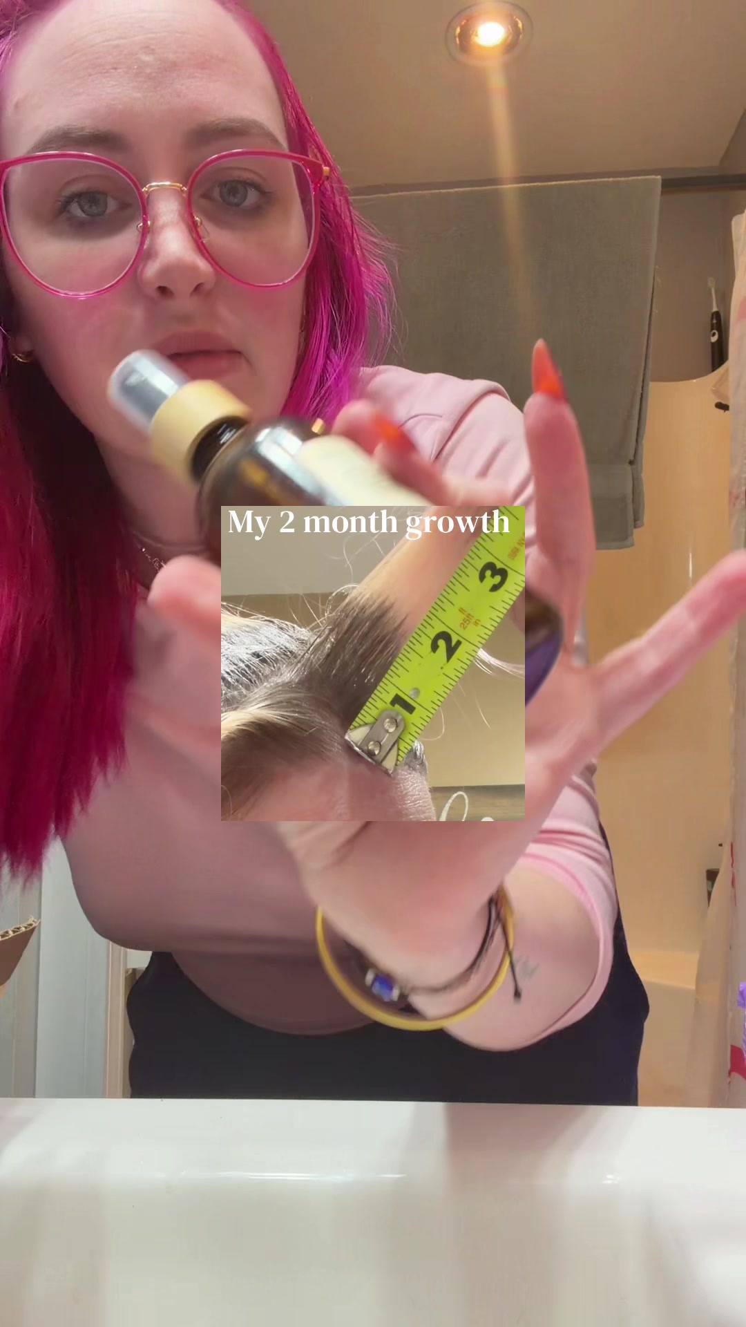 TikTok post by @m.organite for LIA Organics. Caption reads: I stand by @LIA Organics ✨ #rosemaryforhairgrowth....