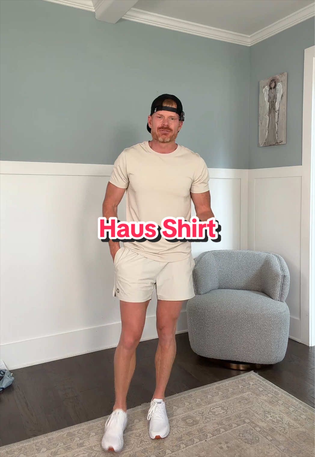 TikTok post by @dustinrwalton for Squidhaus. Caption reads: @Haus Apparel everyday t shirt made to wear....