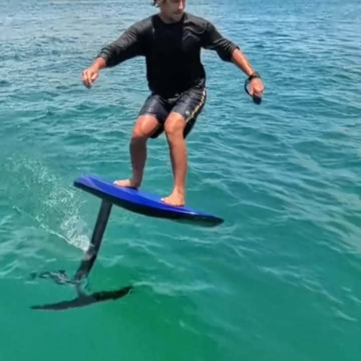 Instagram post by @harleyclifford for Fliteboard. Caption reads: [...] the water like this. It’s so fun!....