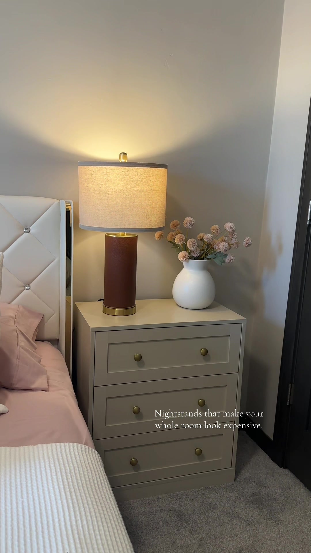 TikTok post by @nirusha.creates for Royalcraft. Caption reads: [...] your space feel instantly upgraded.....