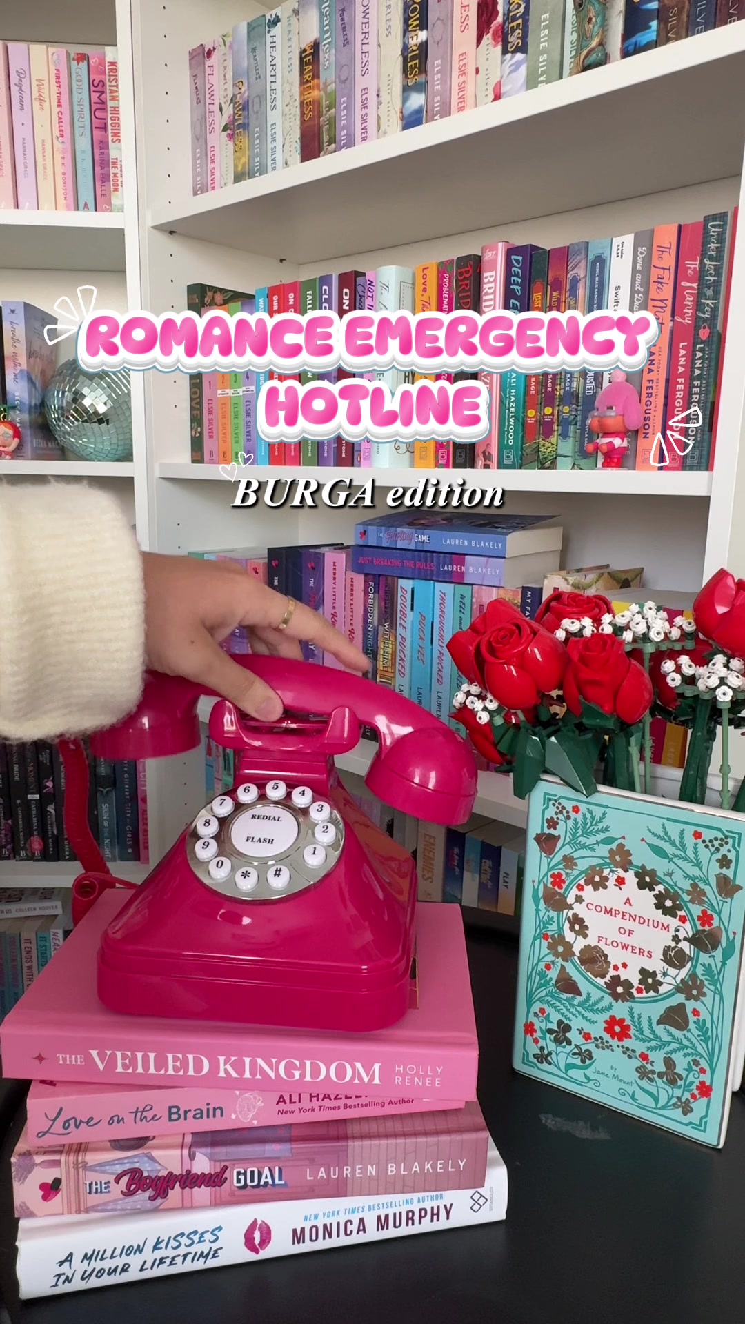 TikTok post by @bookofemily for BURGA. Caption reads: [...] to my kindle case is a GAME CHANGER and....