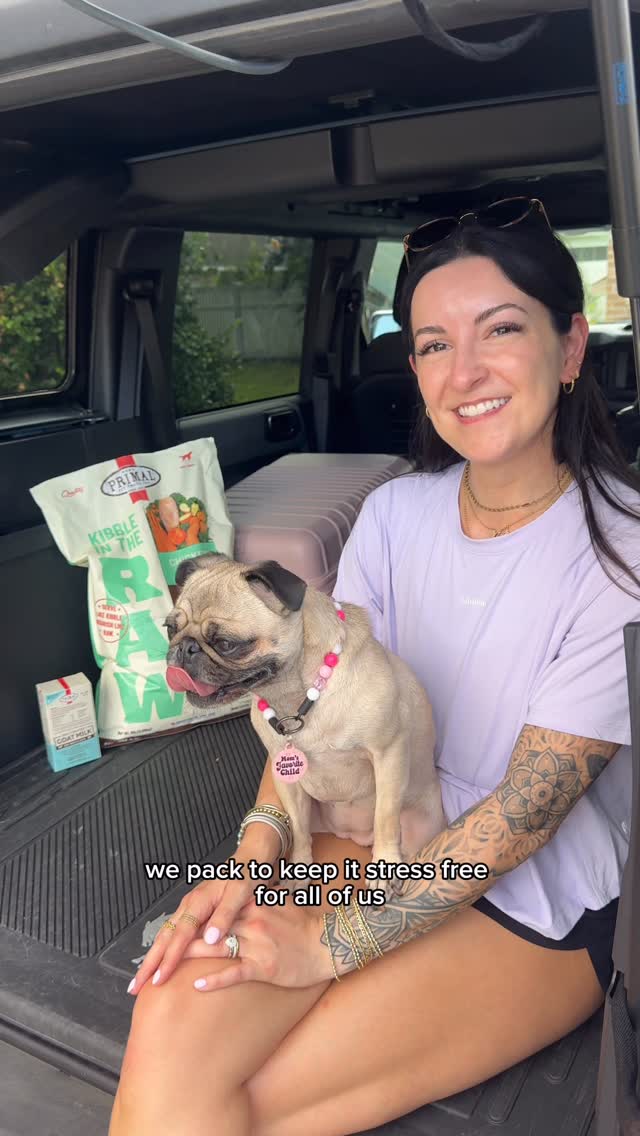 Instagram post by @thewanderdiary for Primal Pet Foods. Caption reads: 🐕 🚨 We’ve teamed up with @primalpetfoods for a....