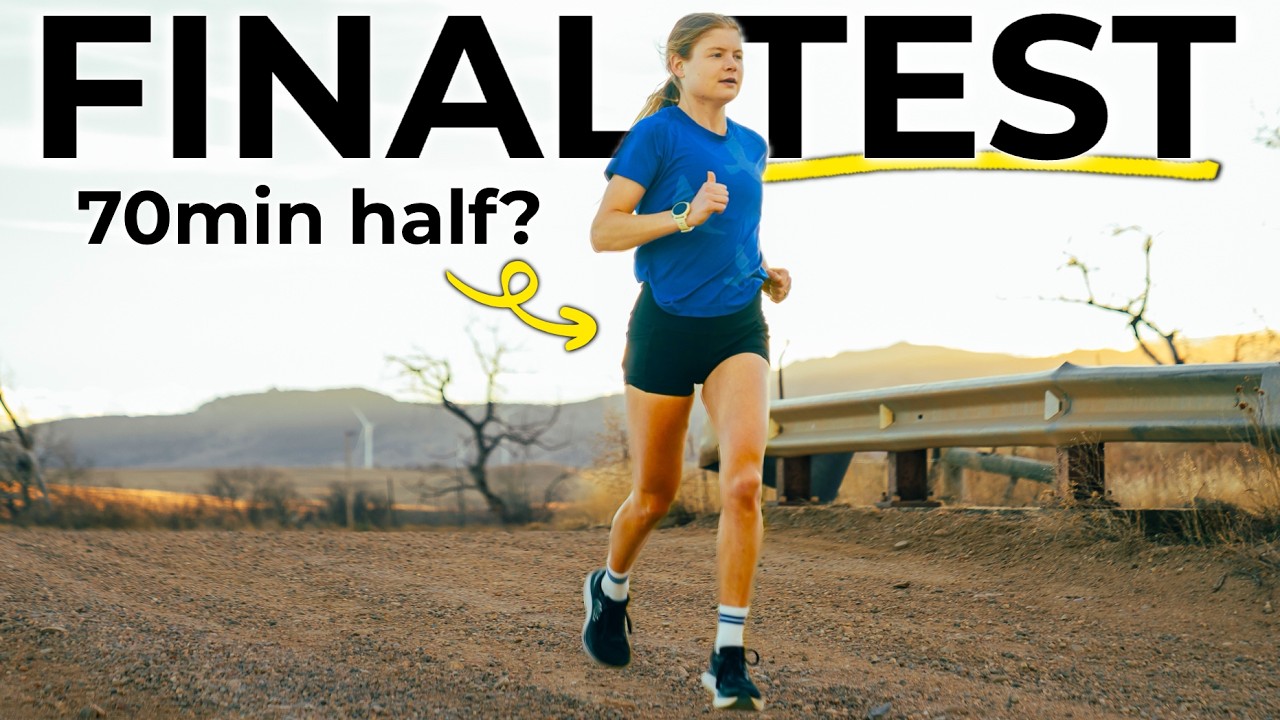 YouTube post by @allie_ostrander for Shokz. Caption reads: Testing My Fitness Before a Half Marathon PR....