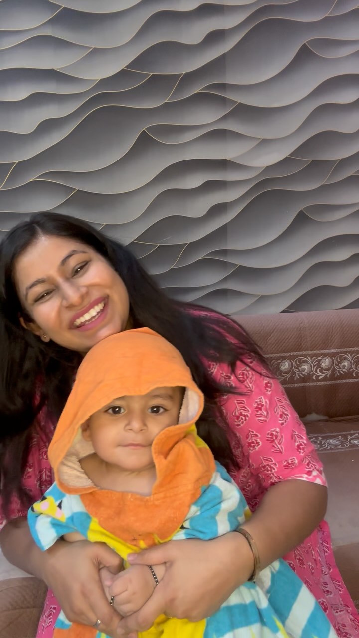 Instagram post by @mauli.khatri for Himalaya Babycare. Caption reads: Experience the gentle touch of nature with....