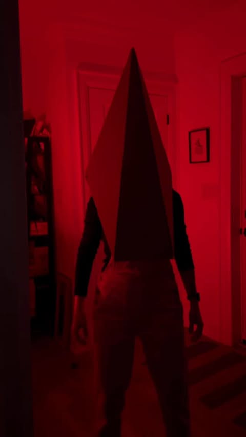 Instagram post by @ashleyroboto for PlayStation. Caption reads: You wanted a good ol’ Pyramid Head sighting for....