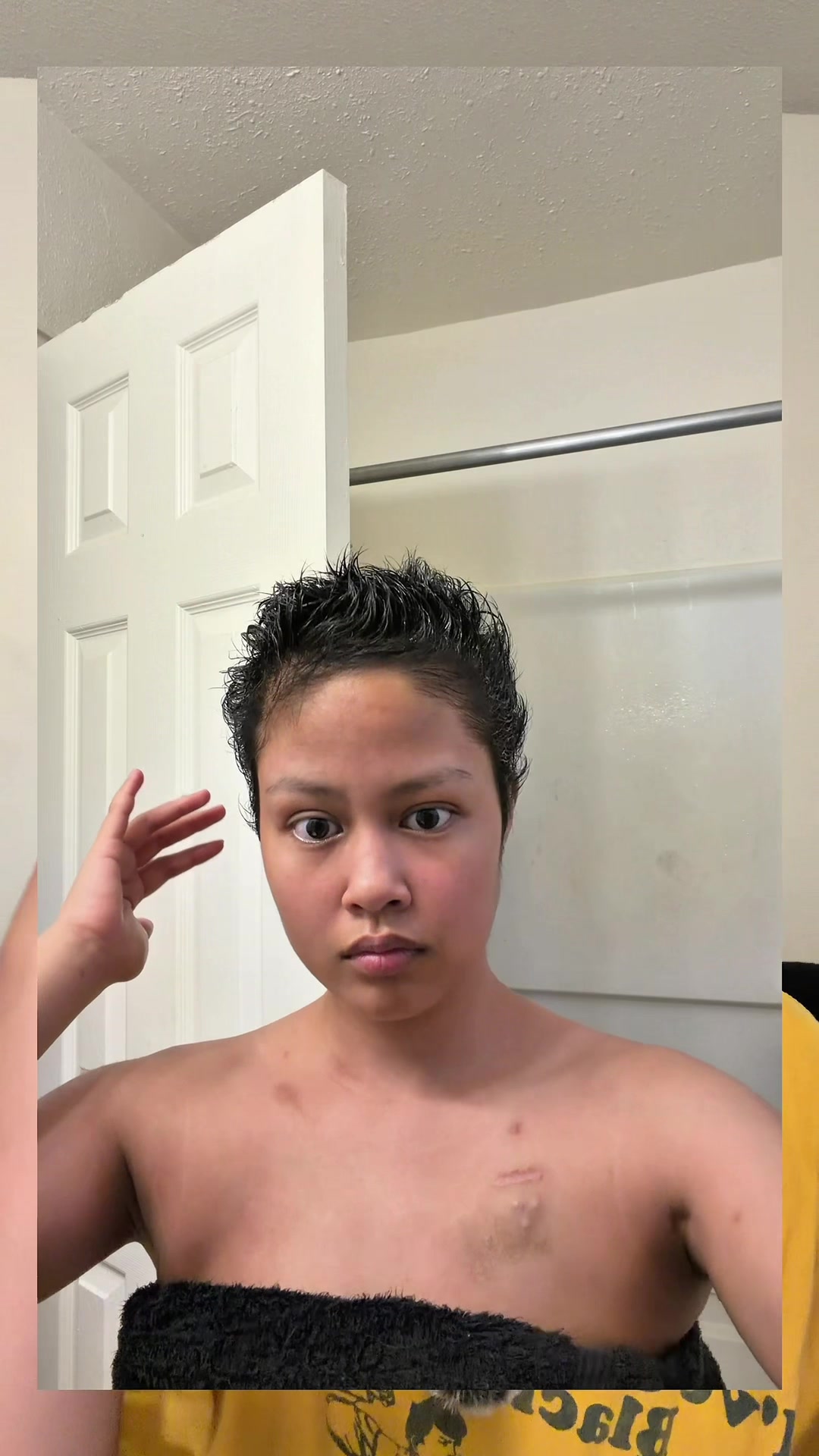 TikTok post by @gwenxxe for The Mane Attraction. Caption reads: The hair oil that never failed me @The Mane....