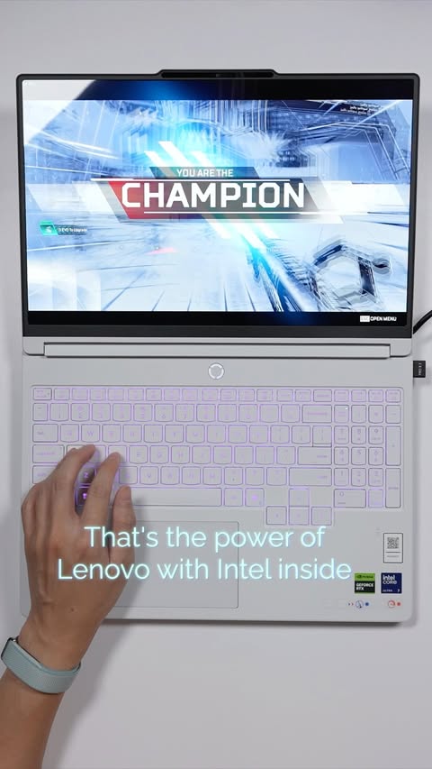Instagram post by @danielsin for Lenovo Legion. Caption reads: [...] #IntelGaming #Lenovo5iPartner @lenovolegion....