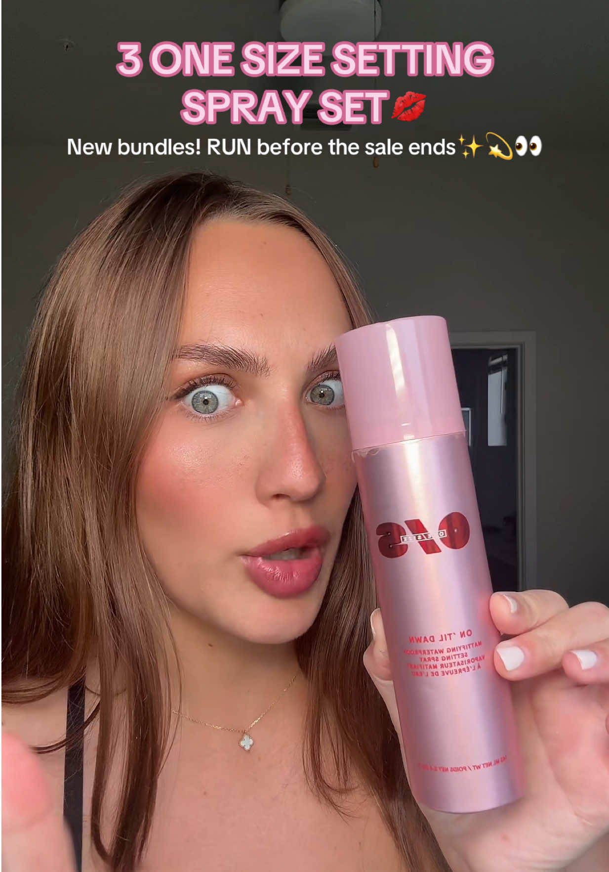 TikTok post by @daniellamagee for ONE SIZE BEAUTY. Caption reads: [...] before the sale is over @ONE SIZE BEAUTY....