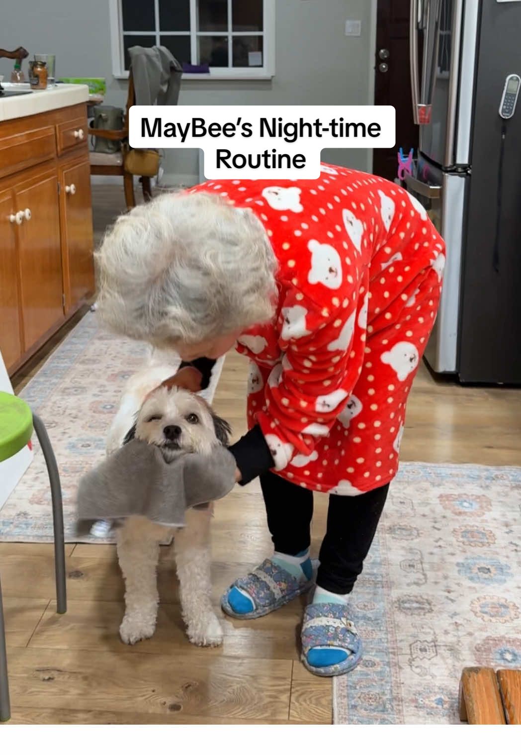 TikTok post by @ahnestkitchen for Open Farm Pet. Caption reads: [...] Cyber Monday. AD #OpenFarmPartner @Open Farm....