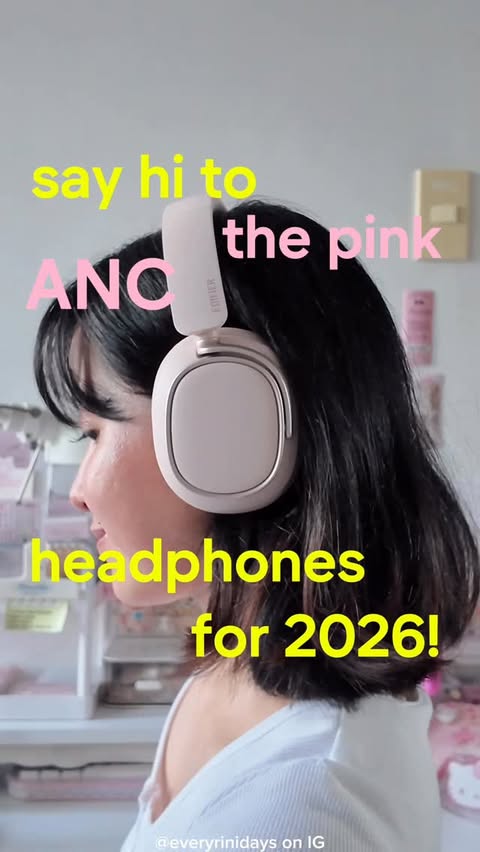 Instagram post by @everyrinidays for EDIFIER. Caption reads: [...] active noise-cancelling headphones from....