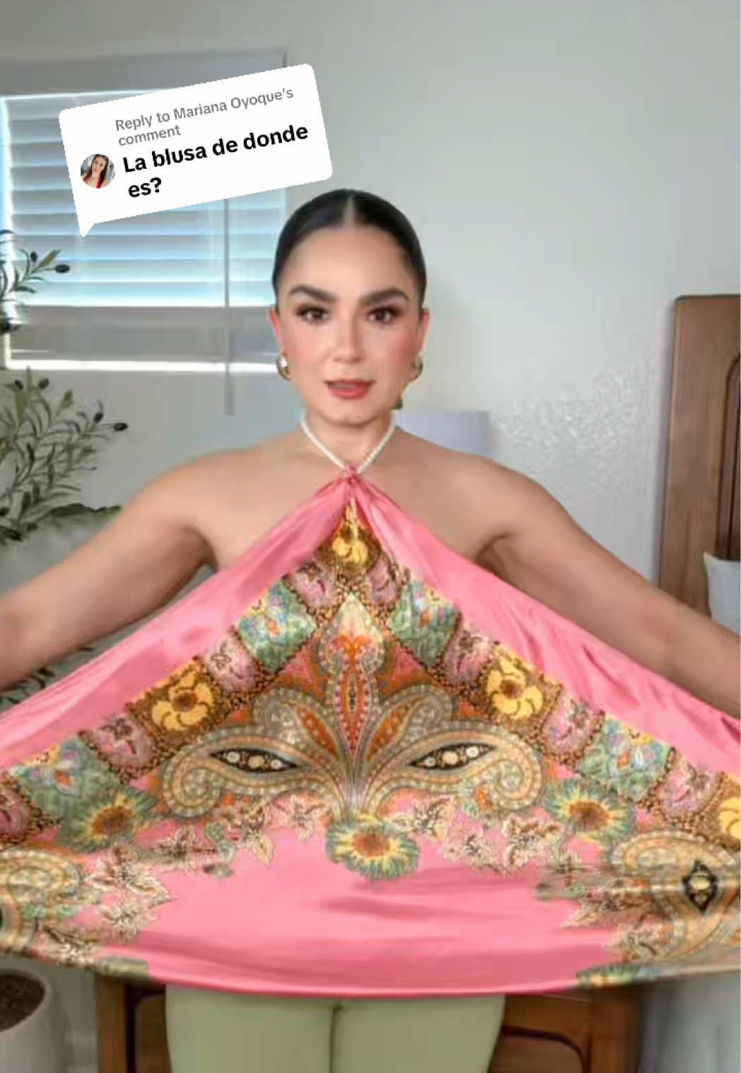 TikTok post by @aburgos02 for Awaytr. Caption reads: [...] #howtostylescarf #headscarf #styletips....