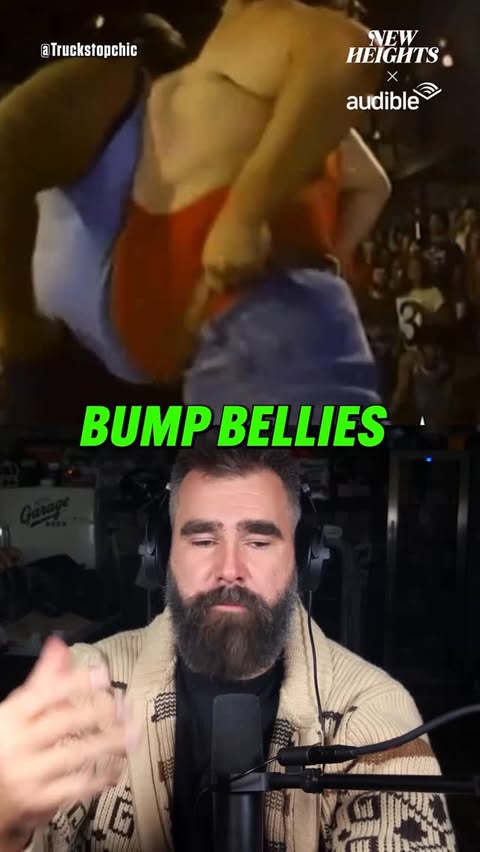 Instagram post by @newheightshow for Wondery. Caption reads: Jason’s got some big ideas for our New Heights....