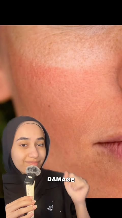 Instagram post by @tankyajina for Dr. Reju-All. Caption reads: the sun damage prevention arc continues 😮‍💨 spf....