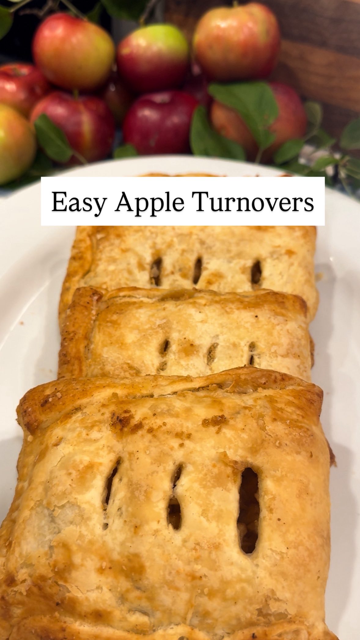Instagram post by @feeedmi for Truvia. Caption reads: Easy Apple Turnovers! 

You gotta try this....