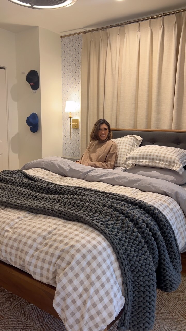 Instagram post by @karelytips for Jcpenney. Caption reads: My teenage son always raves about how my bed feels....