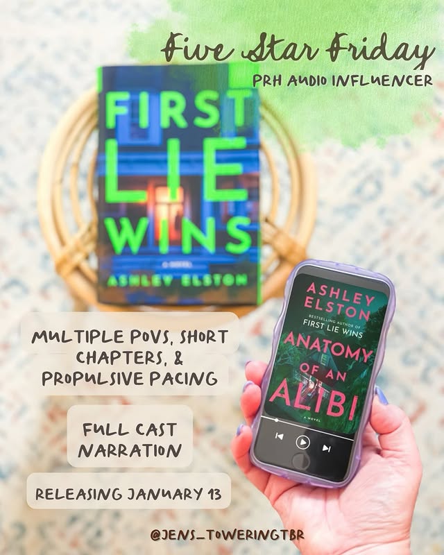 Instagram post by @jens_toweringtbr for Viking Books. Caption reads: [...] for my complimentary audiobook +....