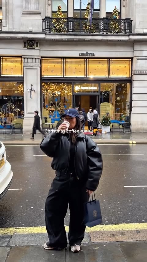 Instagram post by @lidiabayliszullo for Lavazza. Caption reads: Christmas coffee mornings with @lavazzauk....