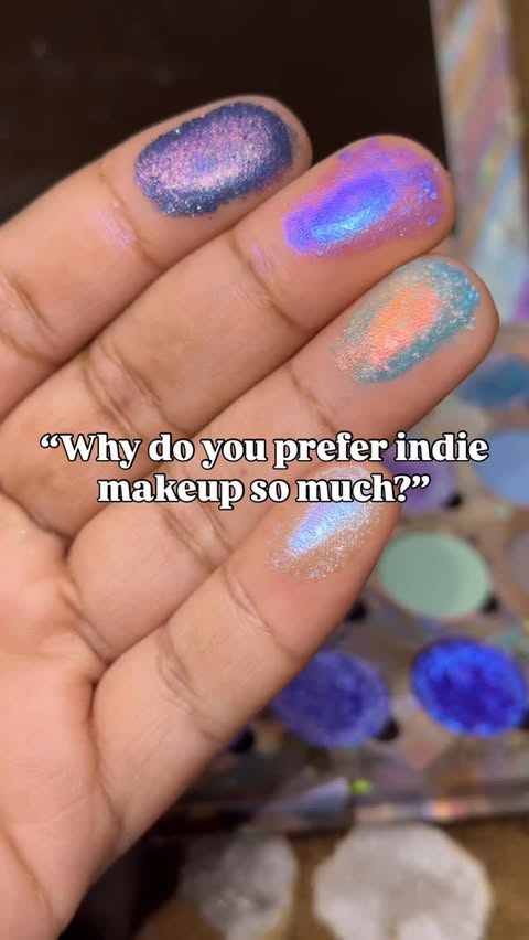 Instagram post by @deandranicoleee for Blend Bunny Cosmetics. Caption reads: [...] included: @bellabeautebar ,....