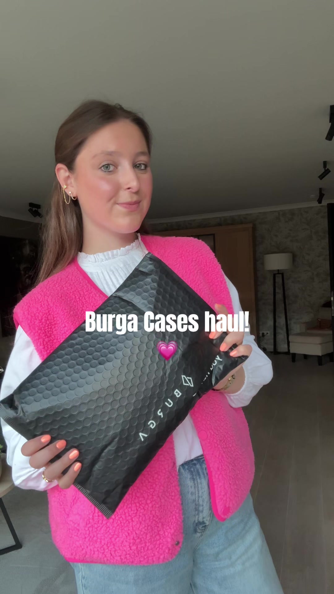 TikTok post by @blogbymel for BURGA. Caption reads: [...] cutest summer phone cases from @BURGA 💗....