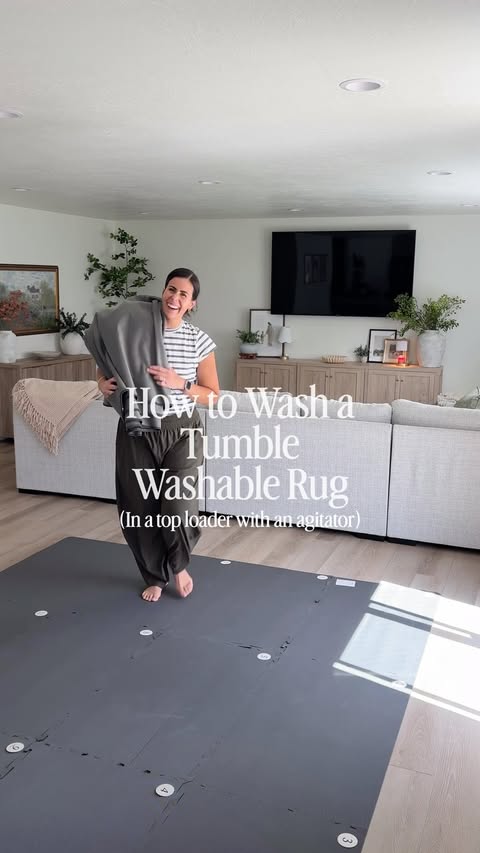 Instagram post by @courtney.onpurpose for Tumble. Caption reads: [...] when I say these are the BEST rugs....