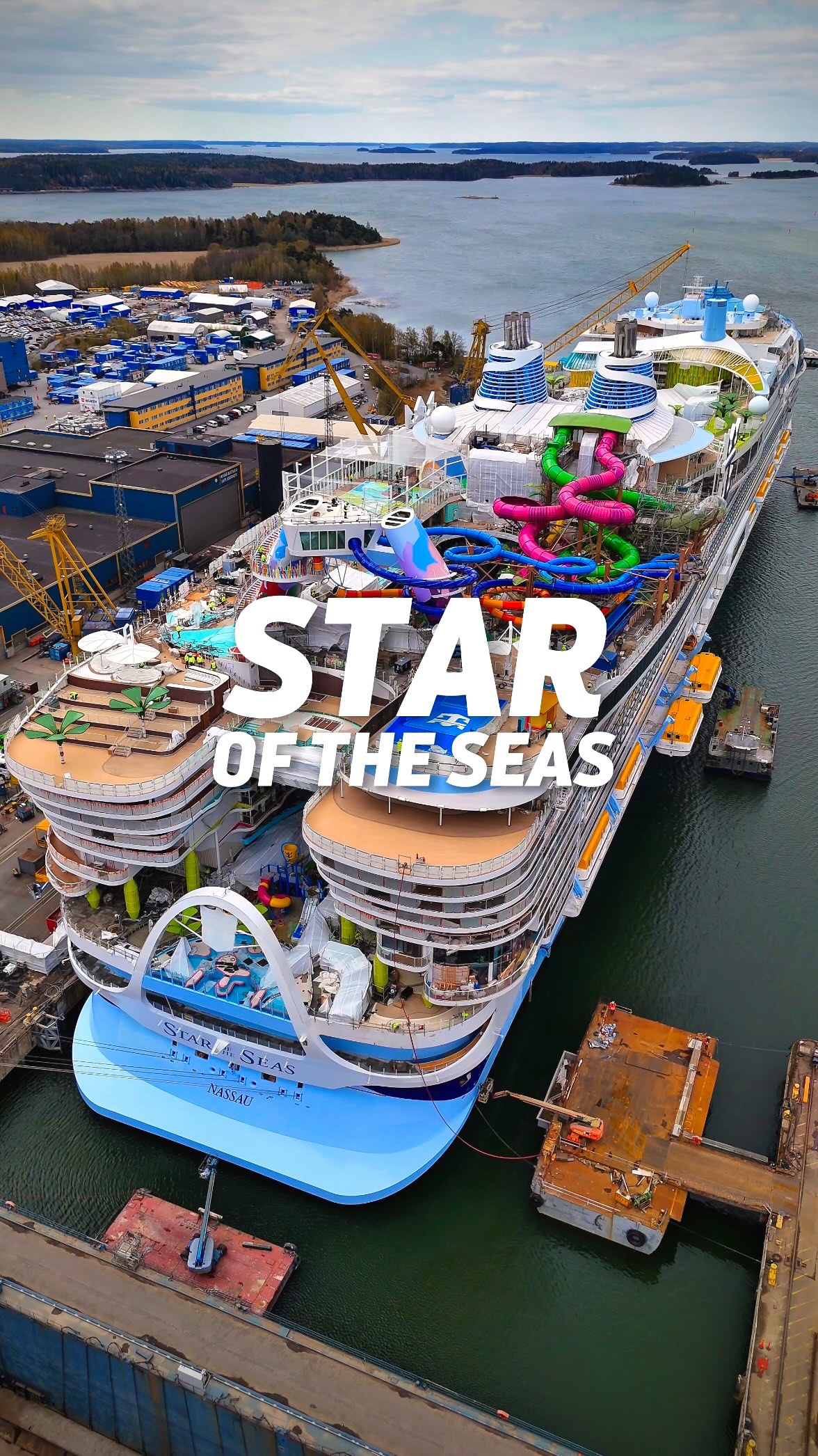 Instagram post by @loyal.to.royal for Royal Caribbean. Caption reads: Get a front row seat for this — a first look....