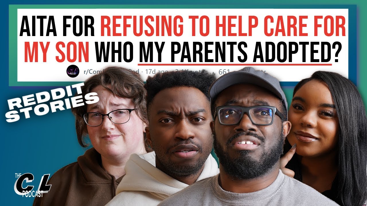 YouTube post by @comfortlevelpodcast for Rocket Money. Caption reads: Parents Adopted My Son—Now They Want Help &....