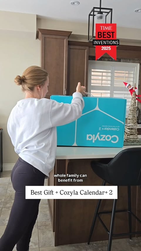 Instagram post by @autismoutloud for Cozyla. Caption reads: We are loving our @cozylaframes digital calendar!....