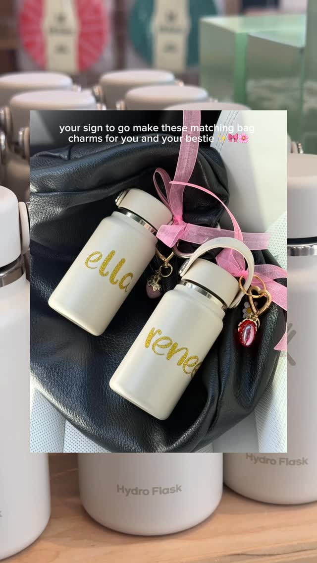Instagram post by @ellasandramuse for Hydro Flask. Caption reads: I’m obsessed with this mini @hydroflask and this....