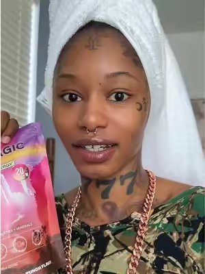TikTok post by @shopwitbeaast for Yerba Magic. Caption reads: @Brainista 💙🩵 #yerbamate #hydration....