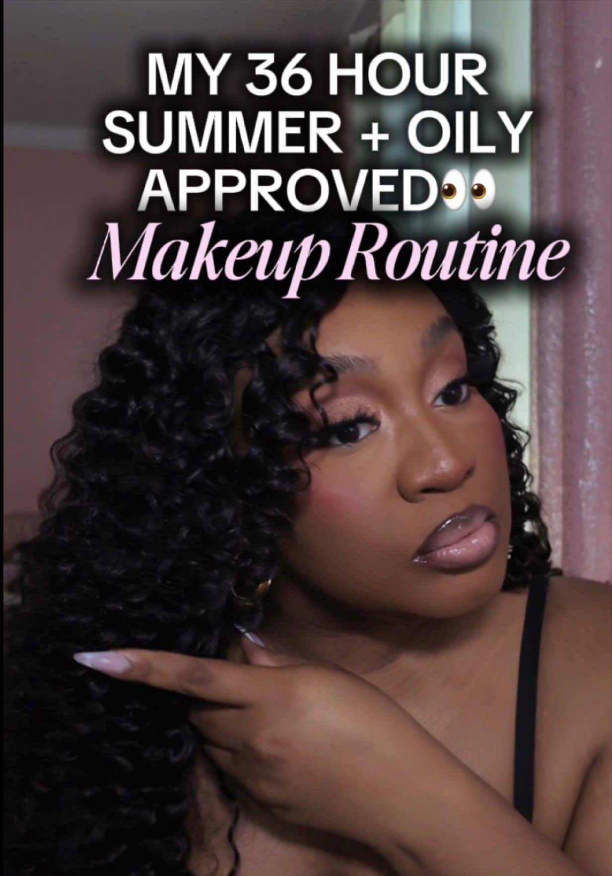TikTok post by @queenbriyonce for Lilly Lashes. Caption reads: [...] @L’Oréal Paris @Point of View Beauty @Lilly....