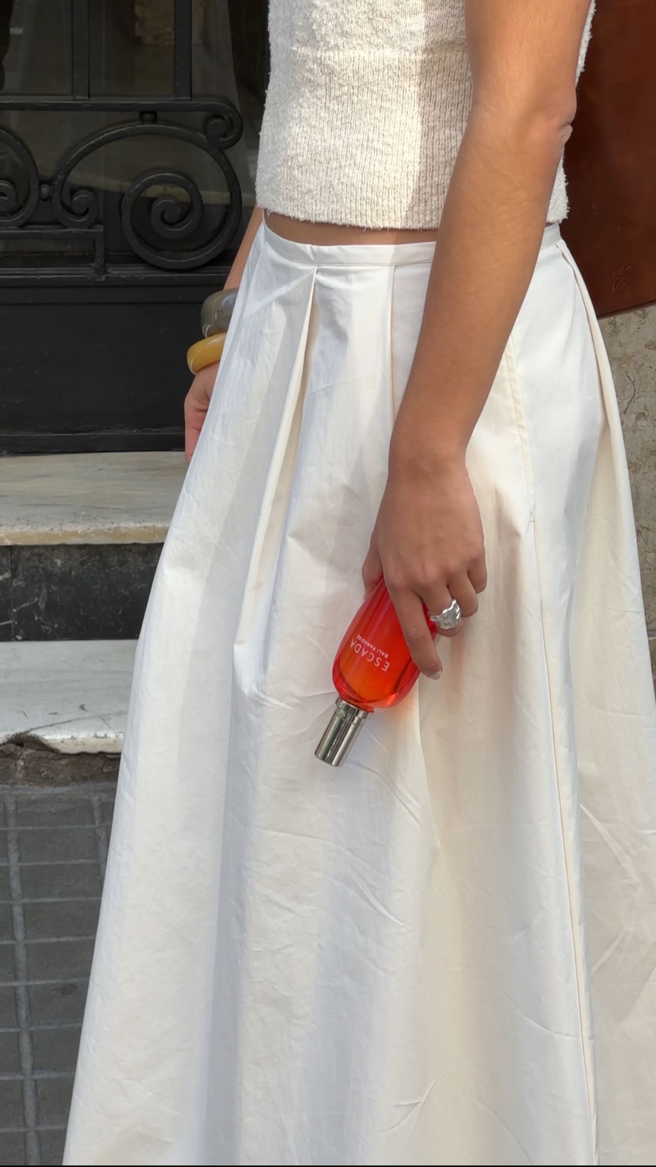 Instagram post by @ariadnatb for Escada Fragrances. Caption reads: I think I got my style and confidence from my....