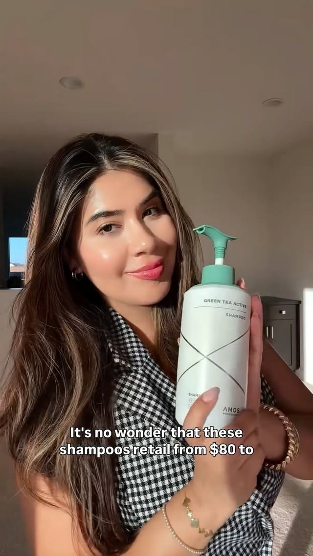 Instagram post by @costcochika for AMOS Professional. Caption reads: [...] #KoreanHaircare #CostcoChika....