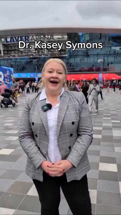 Instagram post by @deakinuniversity for Australian Open. Caption reads: Who is the ultimate tennis fan? Dr Kasey Symons....