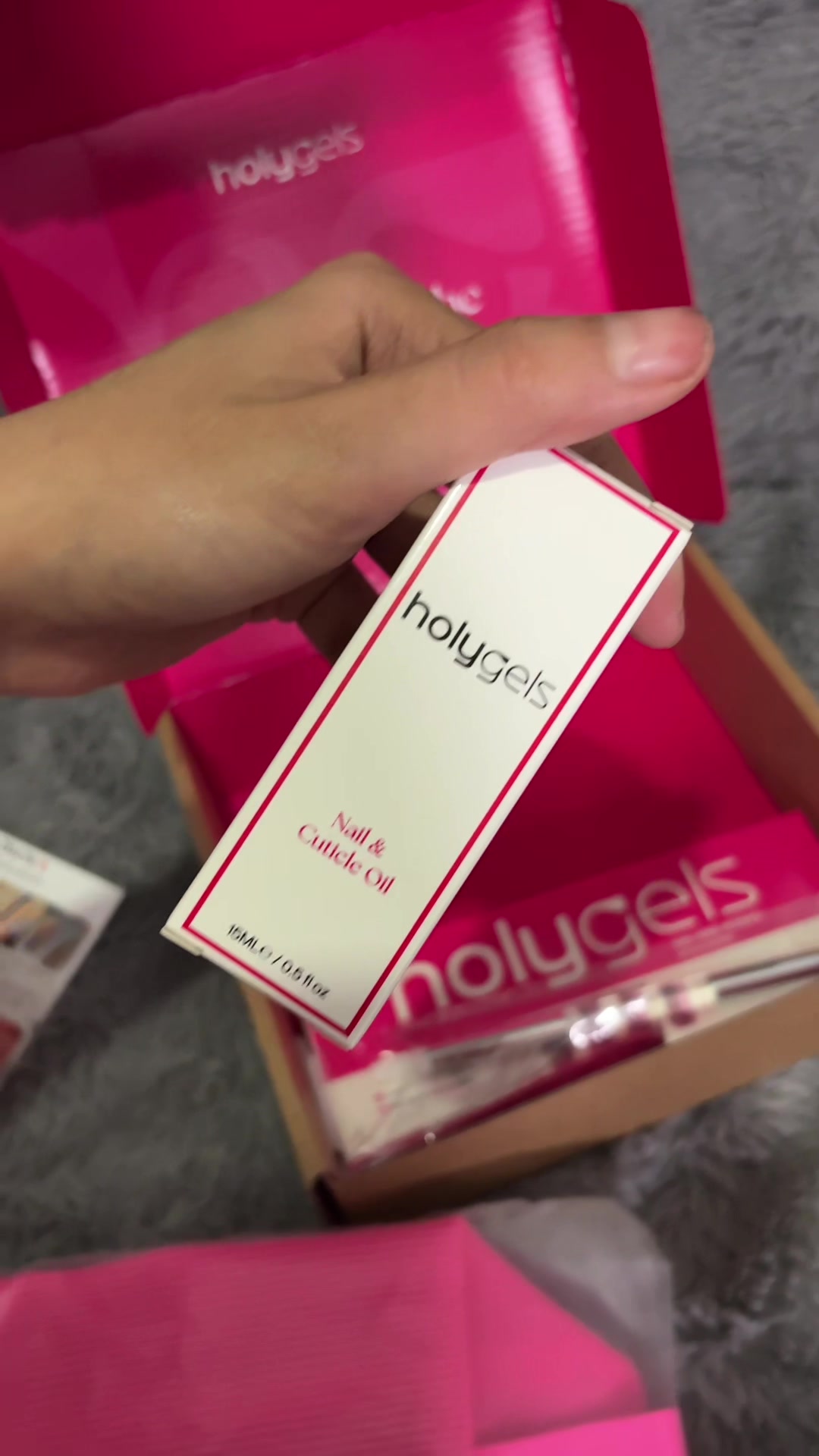 TikTok post by @jaydahtauarua for Holy Gels. Caption reads: #holygels #nailkit #begginernailkit #nailtech....