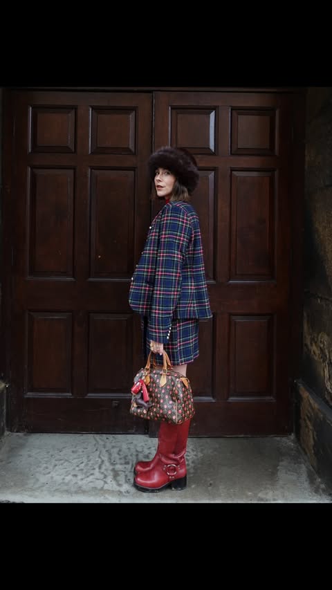 Instagram post by @meganellaby for Joules. Caption reads: A D ⭐️ If Christmas was an outfit 🎄❤️✨ @joules....