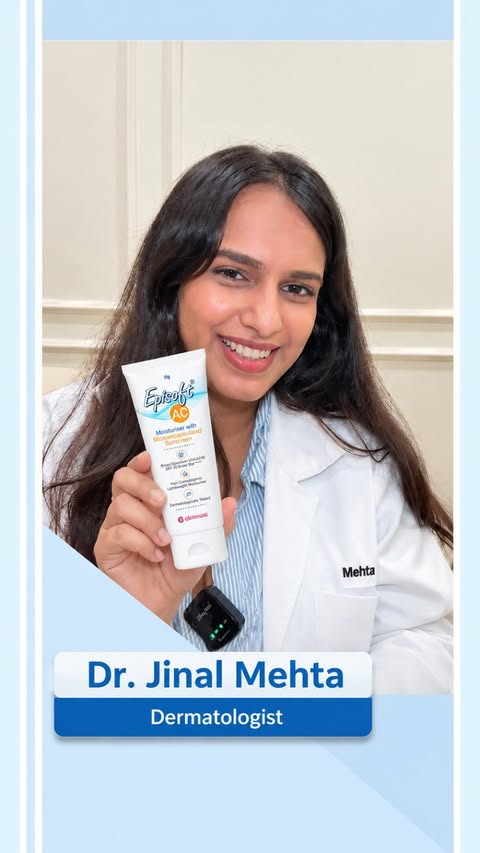 Instagram post by @dr_skinscience for Episoft. Caption reads: [...] hydrate, moisturise, and protect with....